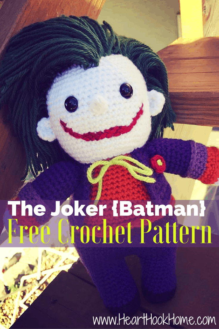 The Joker (Batman) Amigurumi Free Crochet Pattern